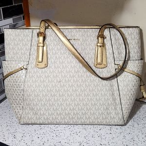 MK logo tote bag